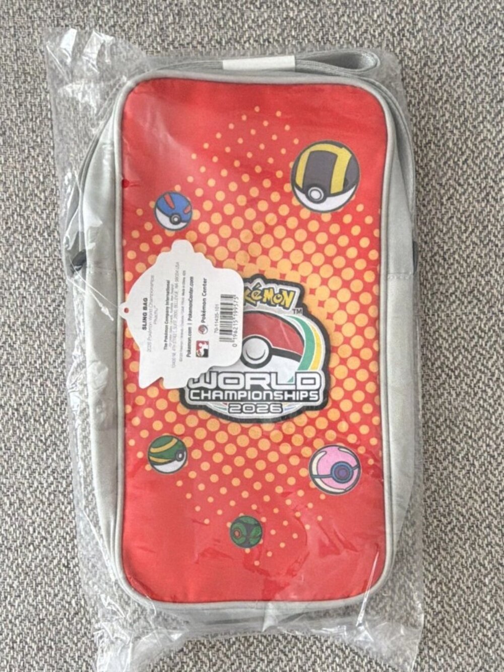 Pokemon World XP 2026 San Francisco Pikachu Sling Bag Exclusive SEALED